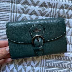 Dark Green Coach Wallet